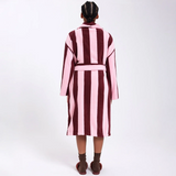 HOMMEY - ROBE | TERRY [SIZE:S/M CLR:ROCKY ROAD STRIPES]