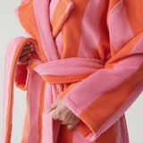 HOMMEY - ROBE | TERRY [SIZE:S/M CLR:SHERBET STRIPES]
