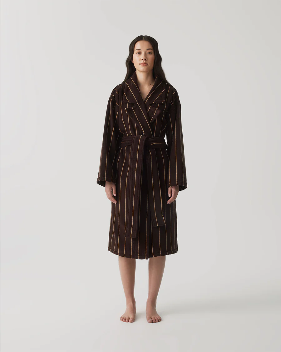 HOMMEY - ROBE | TERRY [SIZE:S/M CLR:ESPRESSO]