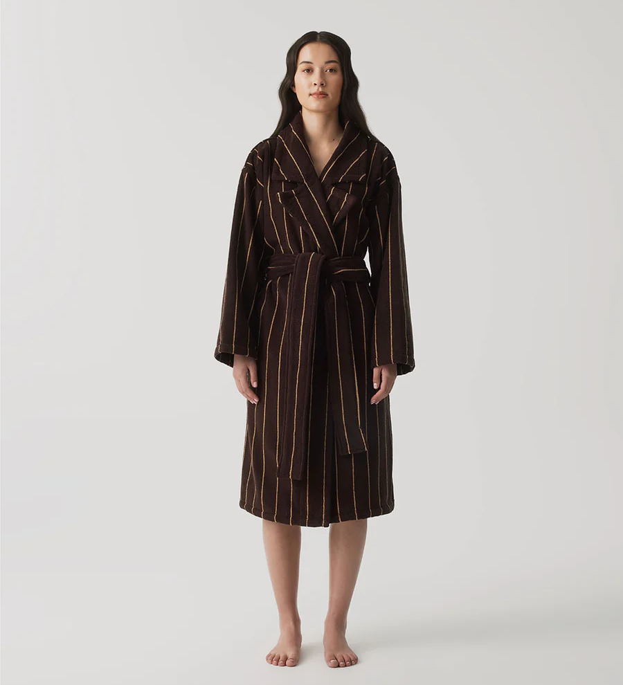 HOMMEY - ROBE | TERRY [SIZE:S/M CLR:ESPRESSO]