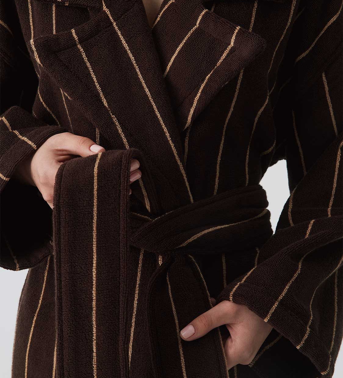 HOMMEY - ROBE | TERRY [SIZE:S/M CLR:ESPRESSO]