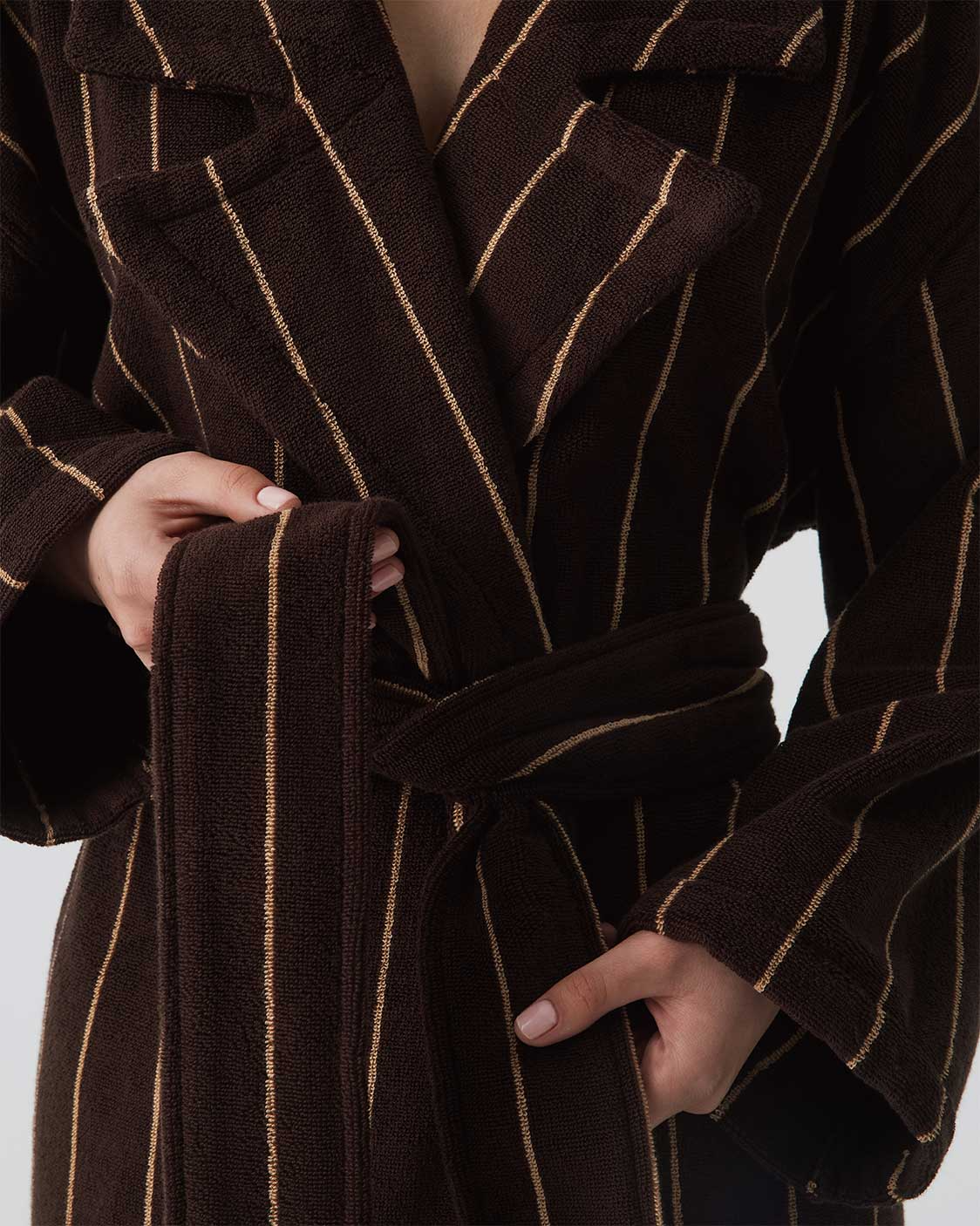 HOMMEY - ROBE | TERRY [SIZE:S/M CLR:ESPRESSO]