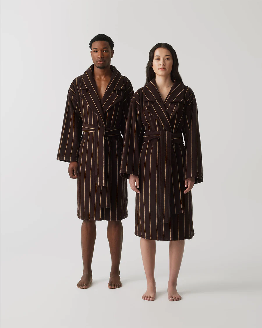 HOMMEY - ROBE | TERRY [SIZE:L/XL CLR:ESPRESSO]