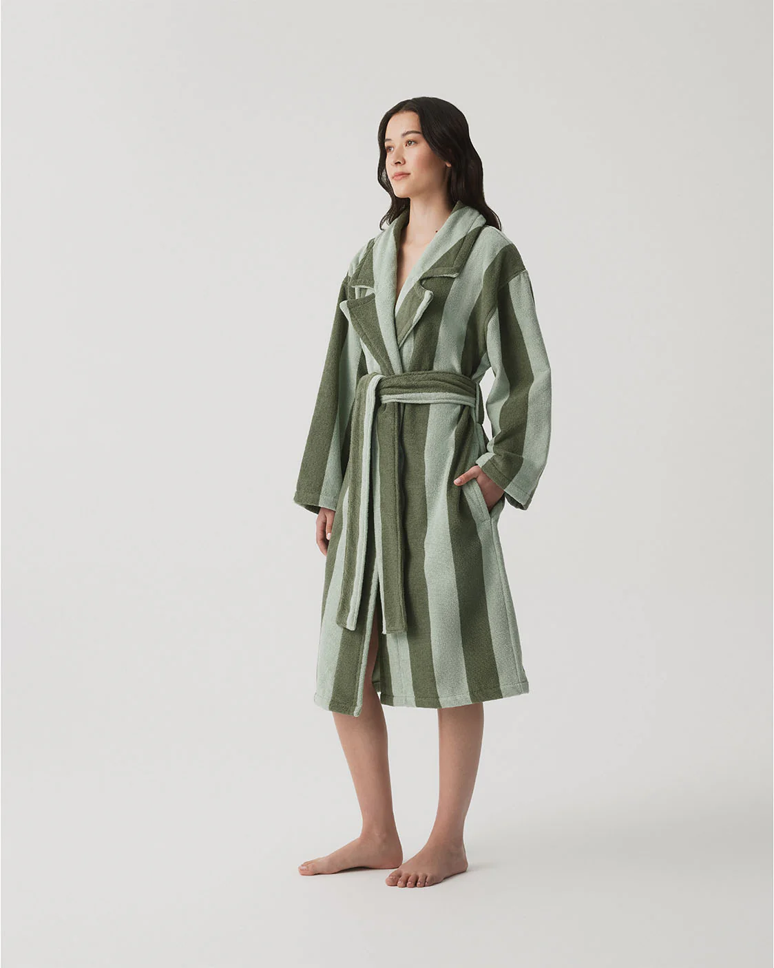 HOMMEY - ROBE | TERRY [SIZE:L/XL CLR:PEPPERMINT]