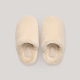 HOMMEY - SHEEPSKIN SLIPPERS [SIZE:MEDIUM CLR:CREAM]