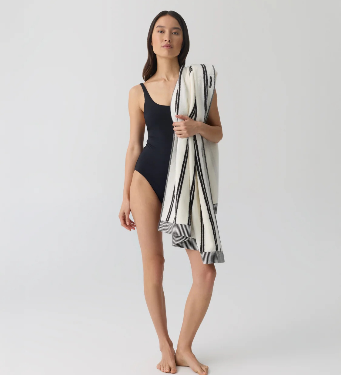 HOMMEY BEACH TOWEL | REVERSIBLE [CLR:MIDNIGHT]