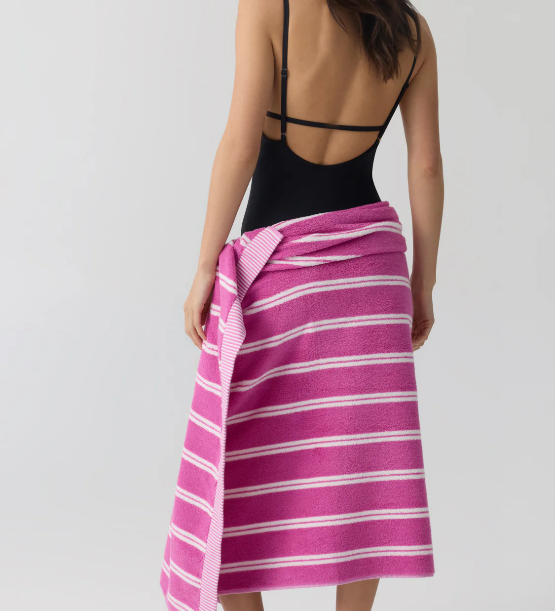 HOMMEY BEACH TOWEL | REVERSIBLE [CLR:HIBISCUS]