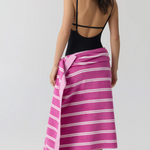 HOMMEY BEACH TOWEL | REVERSIBLE [CLR:HIBISCUS]