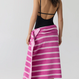 HOMMEY BEACH TOWEL | REVERSIBLE [CLR:HIBISCUS]