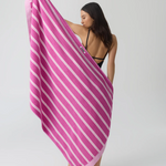HOMMEY BEACH TOWEL | REVERSIBLE [CLR:HIBISCUS]