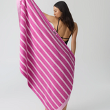 HOMMEY BEACH TOWEL | REVERSIBLE [CLR:HIBISCUS]