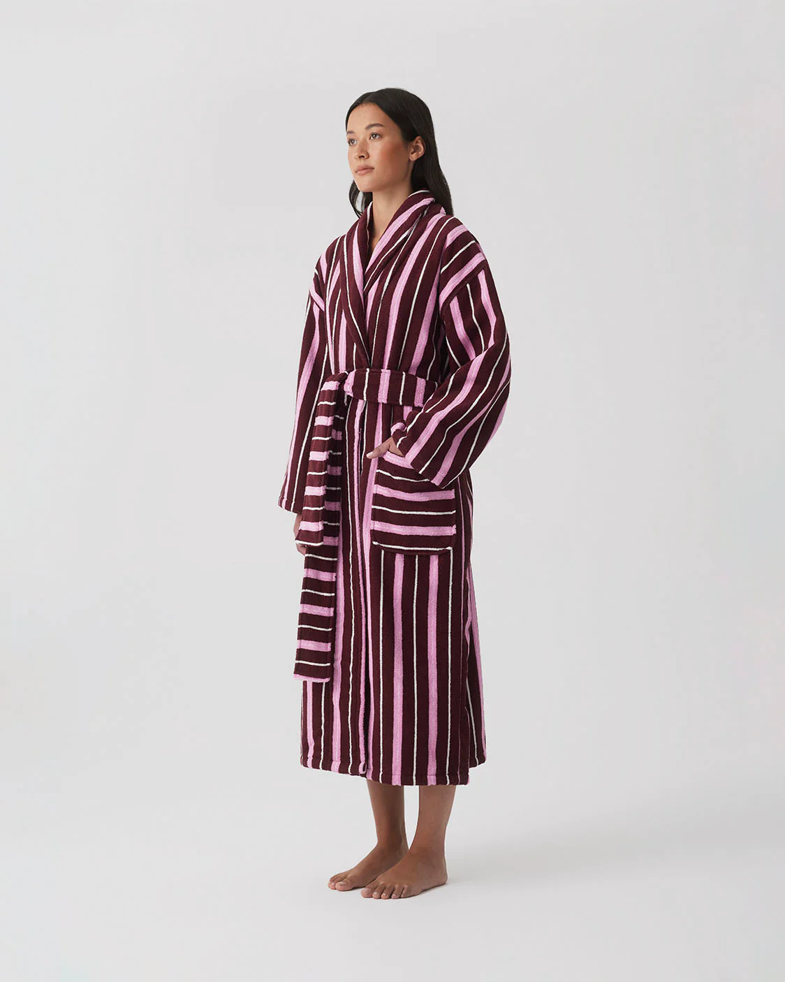 HOMMEY - ROBE | TERRY [SIZE:L/XL CLR:RUBY]