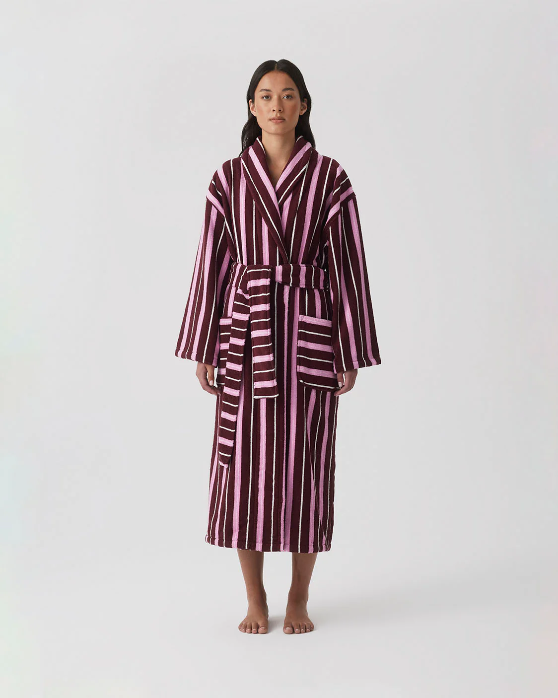 HOMMEY - ROBE | TERRY [SIZE:L/XL CLR:RUBY]