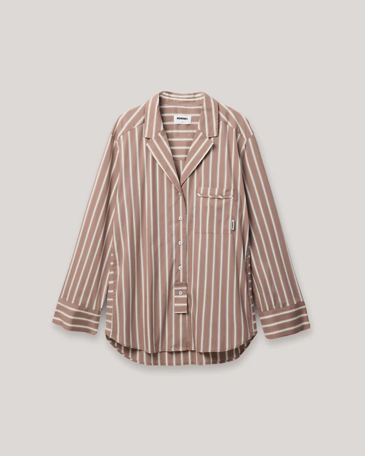 HOMMEY - LONG SLEEVE SHIRT [SIZE:XS CLR:HAZELNUT]