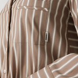 HOMMEY - LONG SLEEVE SHIRT [SIZE:XL CLR:HAZELNUT]