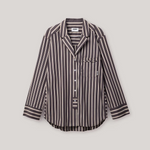 HOMMEY - LONG SLEEVE SHIRT [SIZE:XXS CLR:CHOCOLATE]