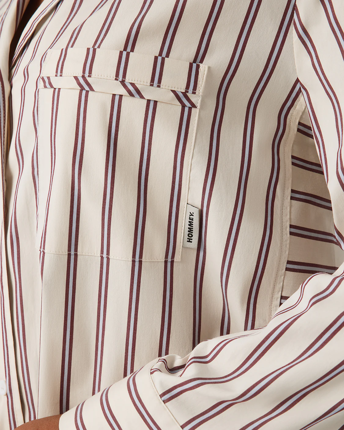 HOMMEY - LONG SLEEVE SHIRT [SIZE:XXS CLR:CREAM]