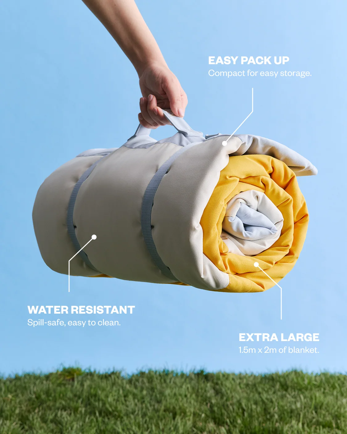 HOMMEY - PICNIC BLANKET [CLR:MARIGOLD]