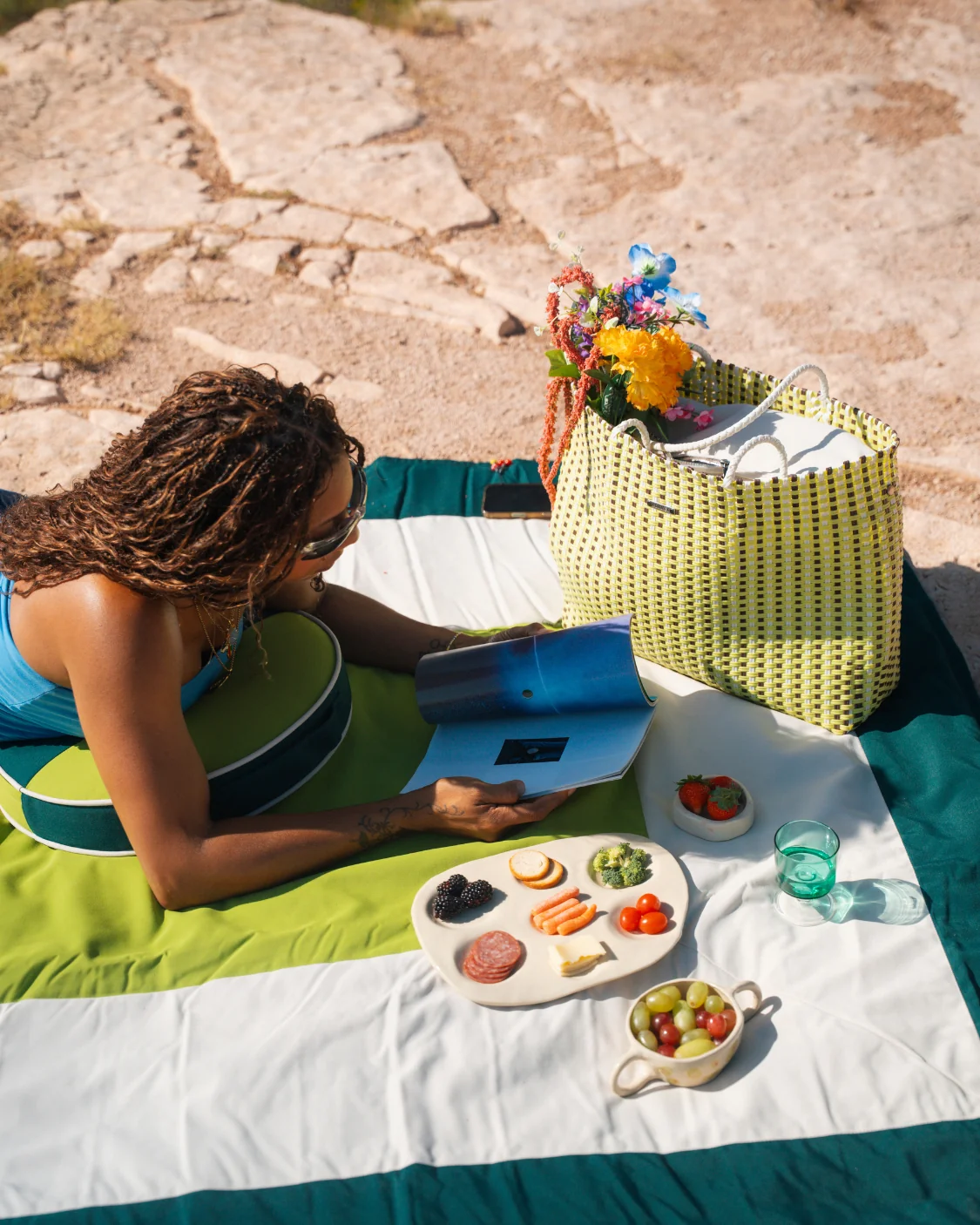 HOMMEY - PICNIC BLANKET [CLR:WILLOW]