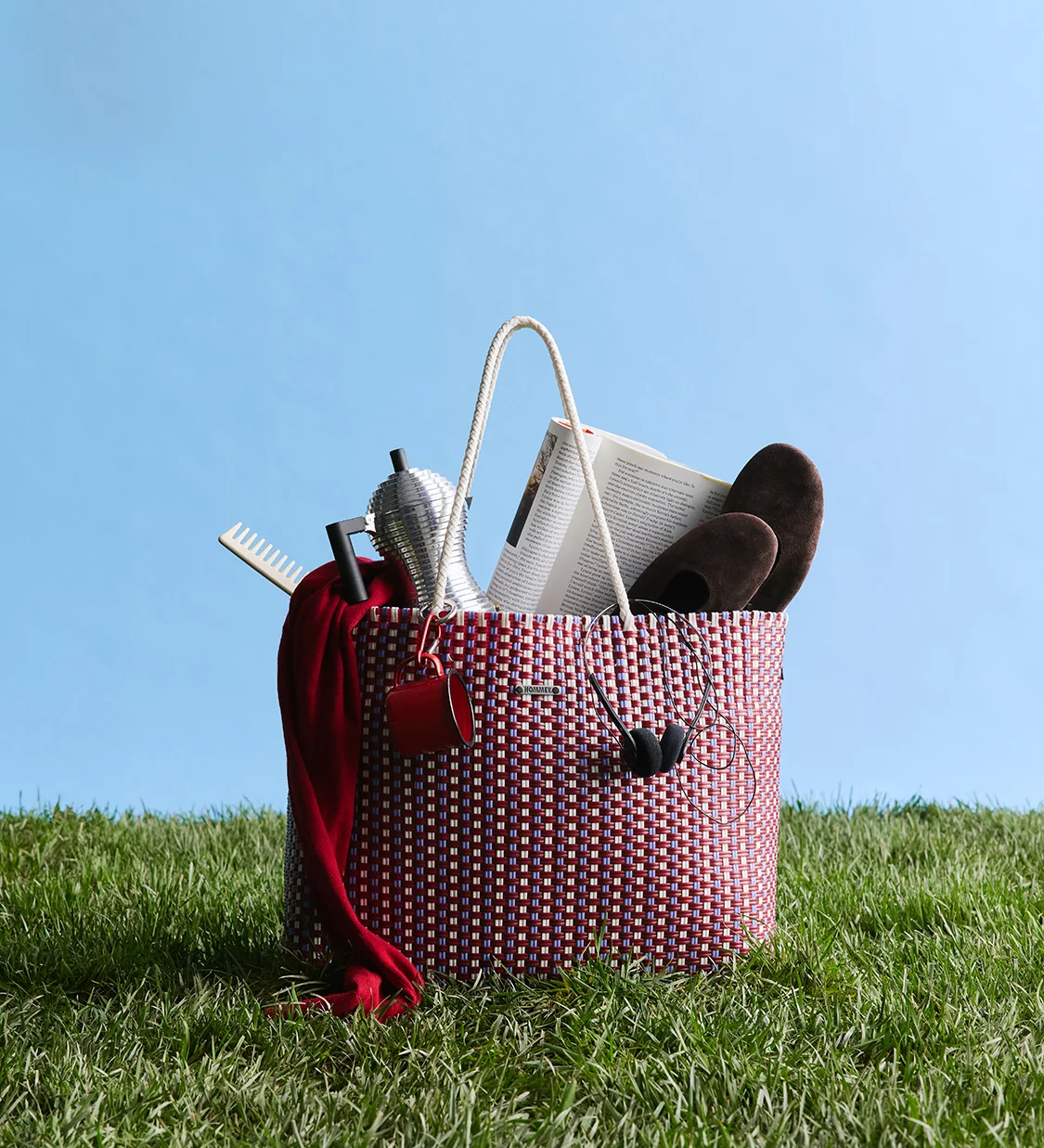 HOMMEY - INSULATED TOTE BAG [CLR:BERRY]