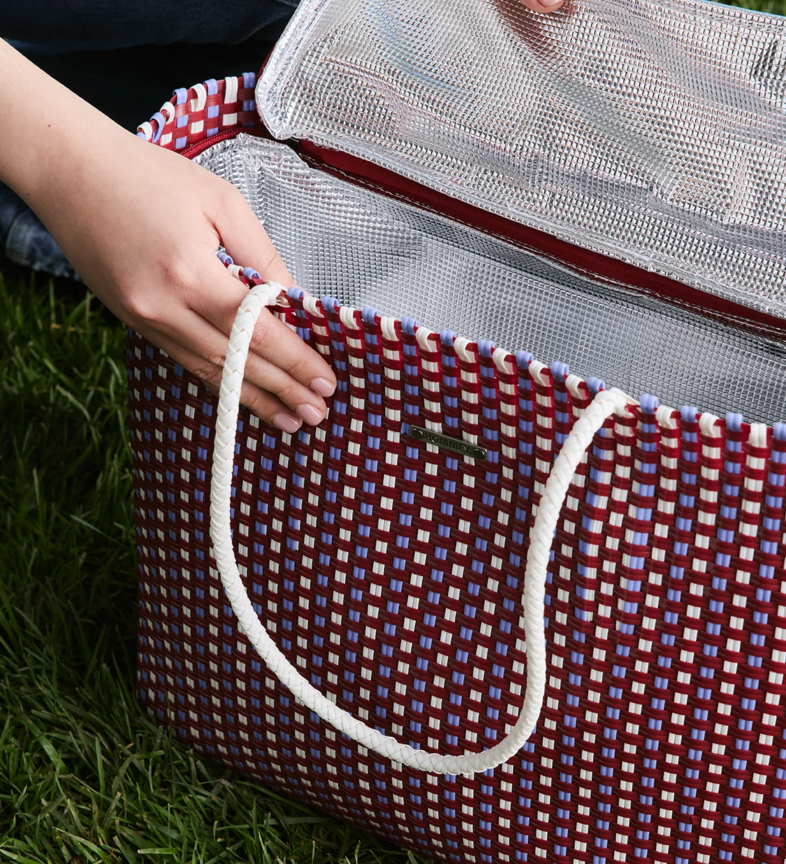 HOMMEY - INSULATED TOTE BAG [CLR:BERRY]