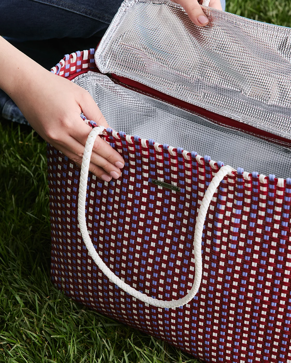 HOMMEY - INSULATED TOTE BAG [CLR:BERRY]