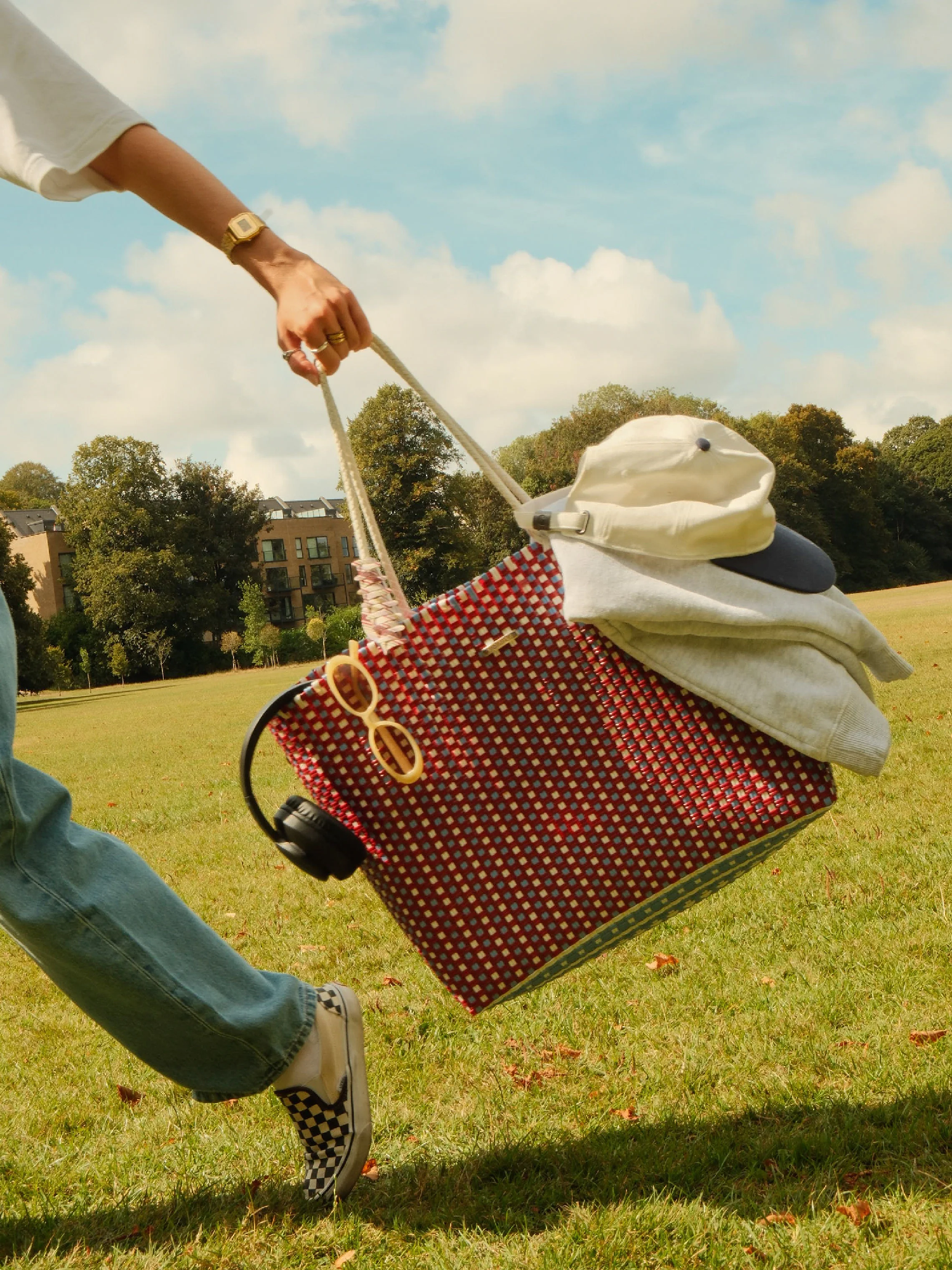 HOMMEY - INSULATED TOTE BAG [CLR:BERRY]