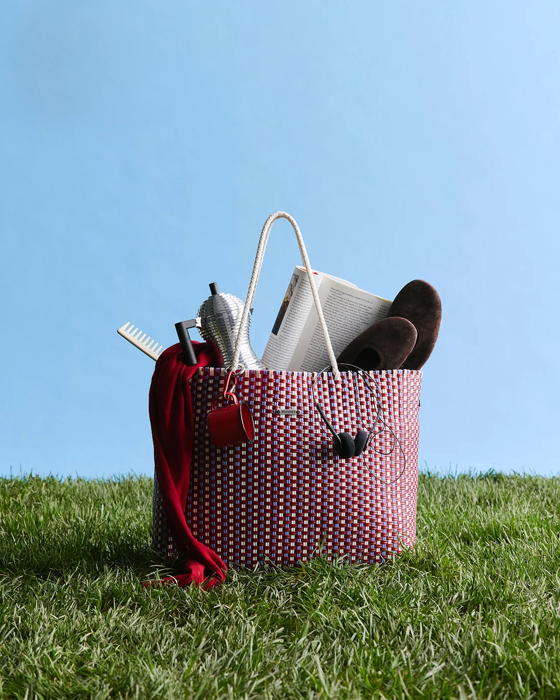 HOMMEY - INSULATED TOTE BAG [CLR:BERRY]