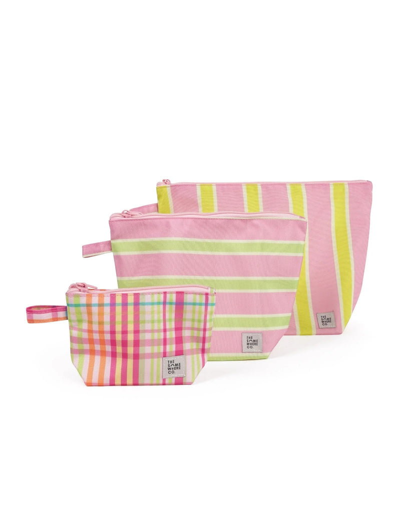 THE SOMEWHERE CO - HANDY POUCH TRIO | LIME SODA