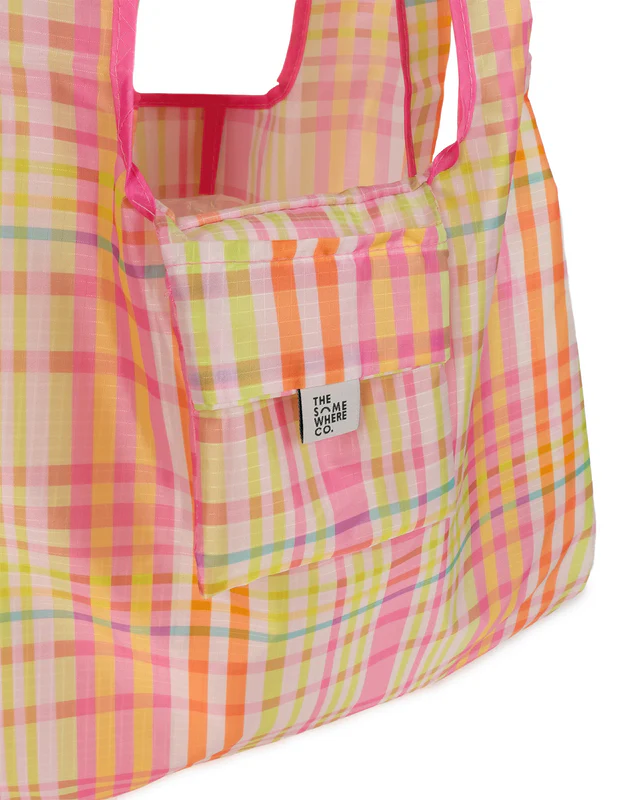 THE SOMEWHERE CO - REUSABLE SHOPPING BAG | LIME SODA 