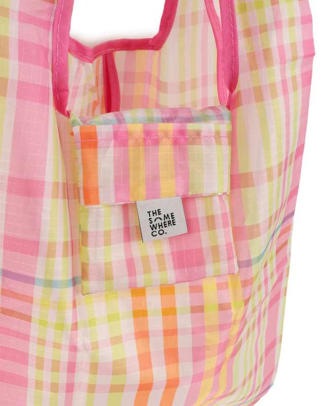 THE SOMEWHERE CO - REUSABLE SHOPPING BAG | LIME SODA | SMALL
