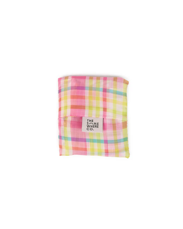 THE SOMEWHERE CO - REUSABLE SHOPPING BAG | LIME SODA | SMALL
