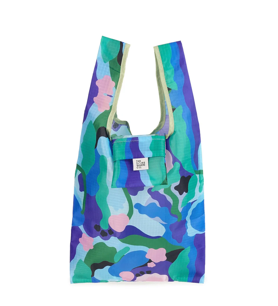 THE SOMEWHERE CO - SMALL REUSABLE SHOPPING BAG | HONEYDEW