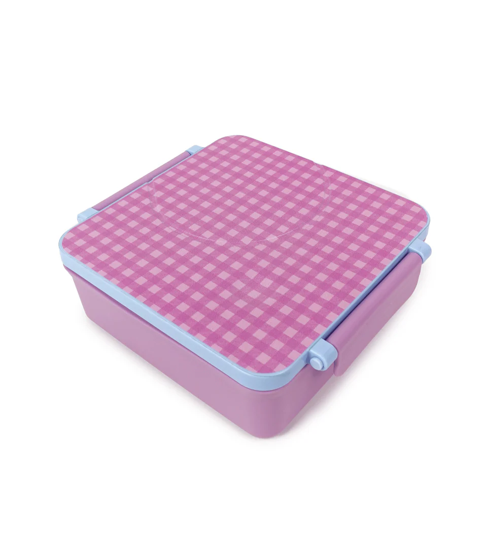 THE SOMEWHERE CO - MINI BENTO LUNCH | LILAC GINGHAM