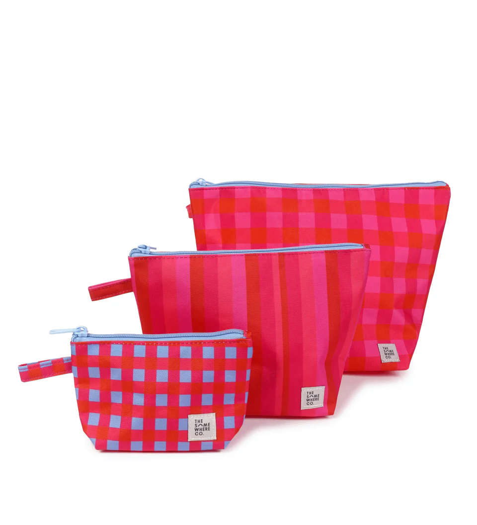 THE SOMEWHERE CO - HANDY POUCH TRIO | CHERRY PIE