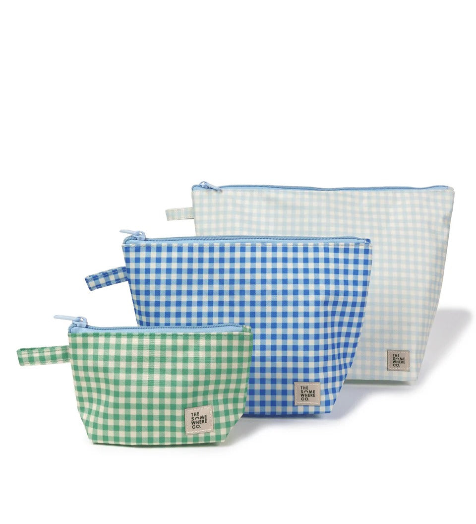 THE SOMEWHERE CO - HANDY POUCH TRIO | BLUEBERRY