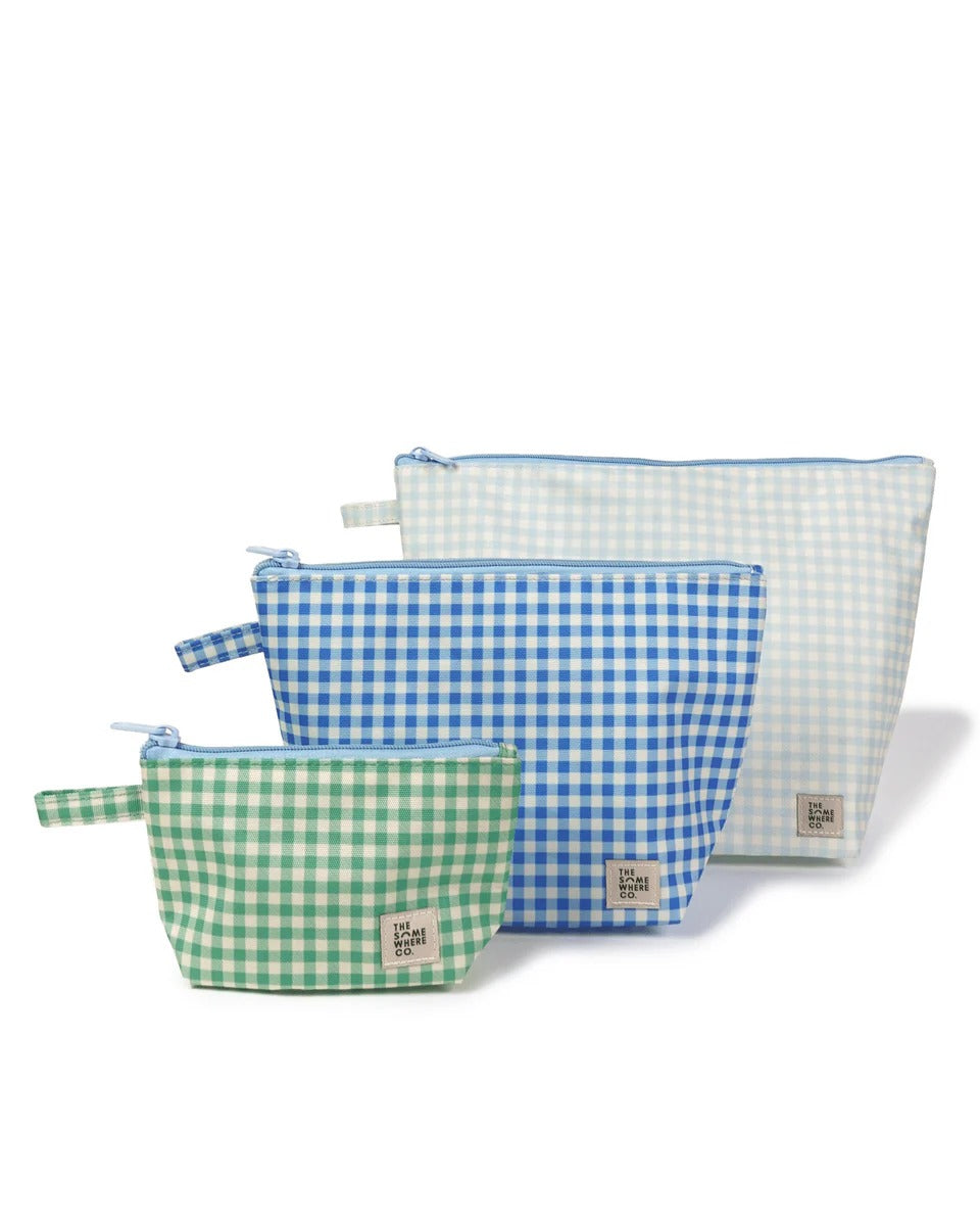 THE SOMEWHERE CO - HANDY POUCH TRIO | BLUEBERRY