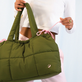 THE SOMEWHERE CO - MARSHMALLOW MIDI TOTE | KHAKI