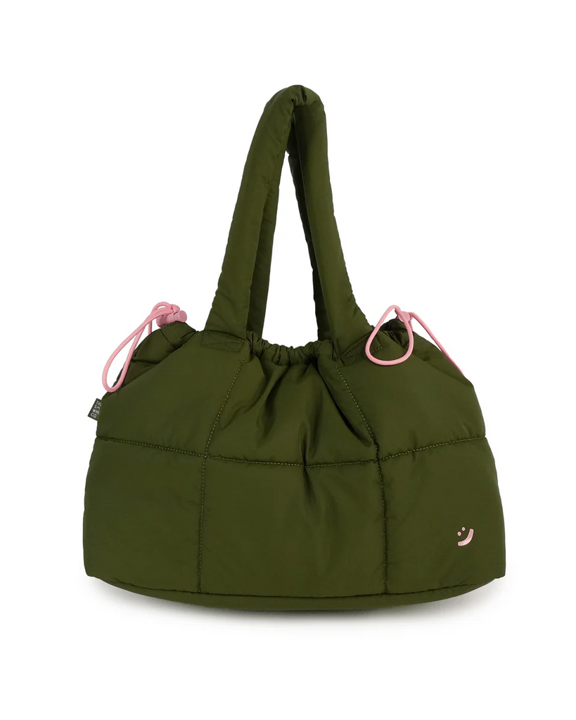 THE SOMEWHERE CO - MARSHMALLOW MIDI TOTE | KHAKI