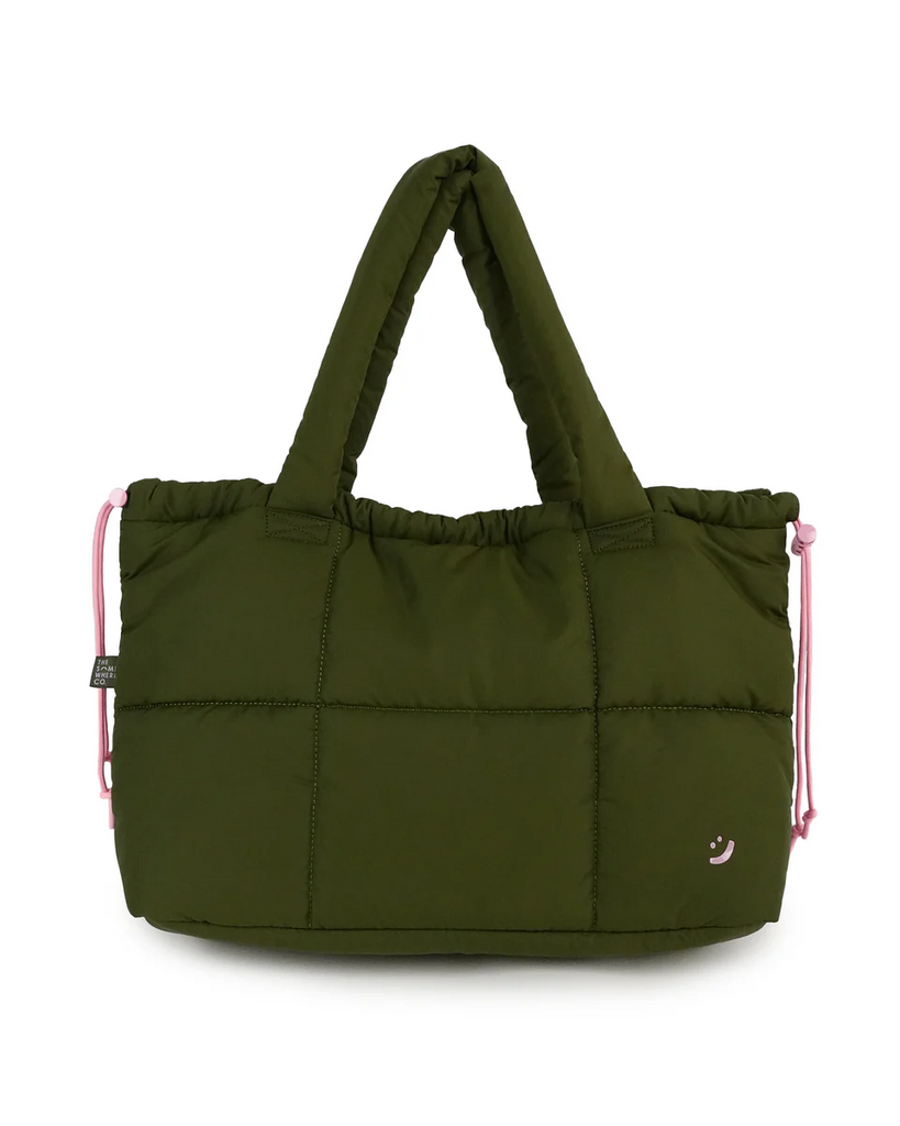 THE SOMEWHERE CO - MARSHMALLOW MIDI TOTE | KHAKI