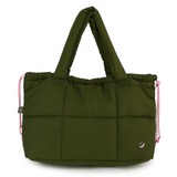 THE SOMEWHERE CO - MARSHMALLOW MIDI TOTE | KHAKI