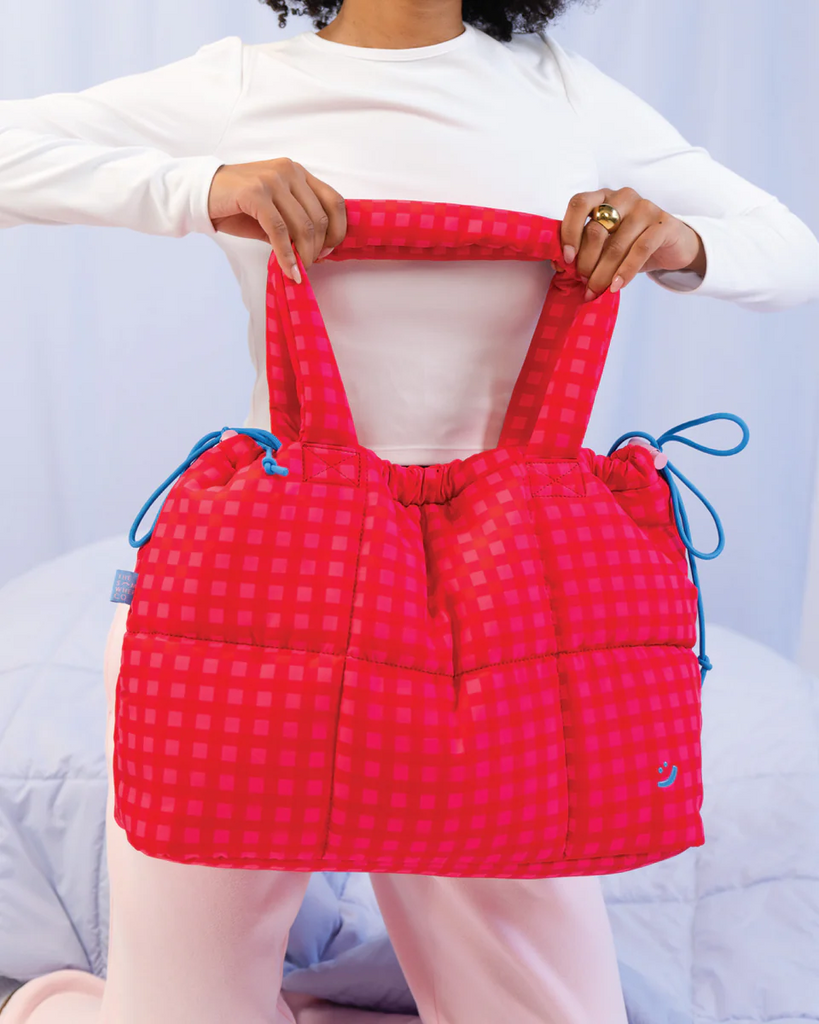 THE SOMEWHERE CO - MARSHMALLOW MIDI TOTE | CHERRY PIE