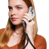 KLIPSTA - LOOP PHONE WRIST STRAP | GOLD + BLACK