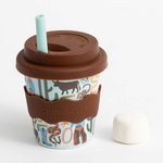 CHINO CLUB - BAMBOO BABY CHINO CUP | 4 OZ | COWBOY (INCL. STRAW)