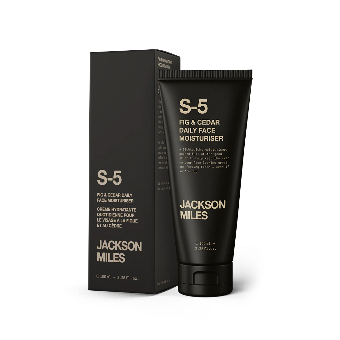 JACKSON MILES - S-5 FIG & CEDAR ANTI-AGING DAILY FACE MOISTURISER 100ML