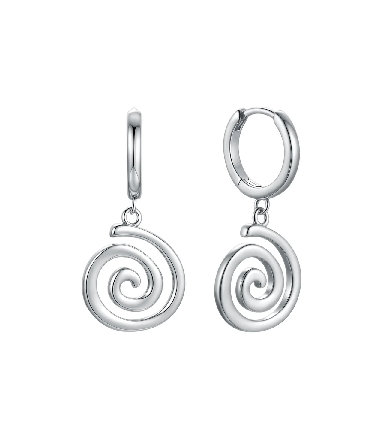 MTL - ETERNA | SPIRAL HOOPS | STERLING SILVER