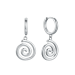 MTL - ETERNA | SPIRAL HOOPS | STERLING SILVER