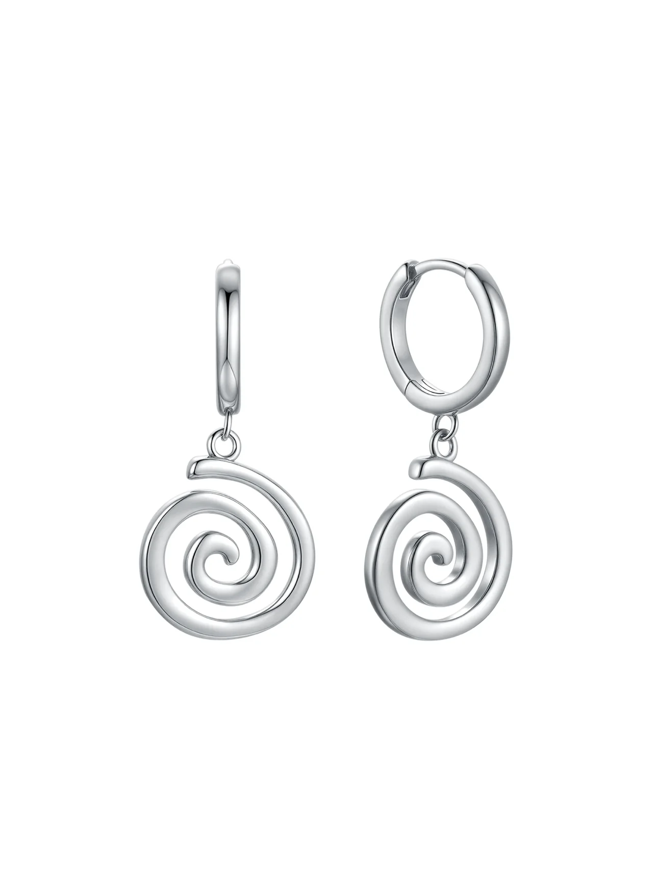 MTL - ETERNA | SPIRAL HOOPS | STERLING SILVER