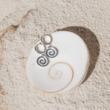 MTL - ETERNA | SPIRAL HOOPS | STERLING SILVER
