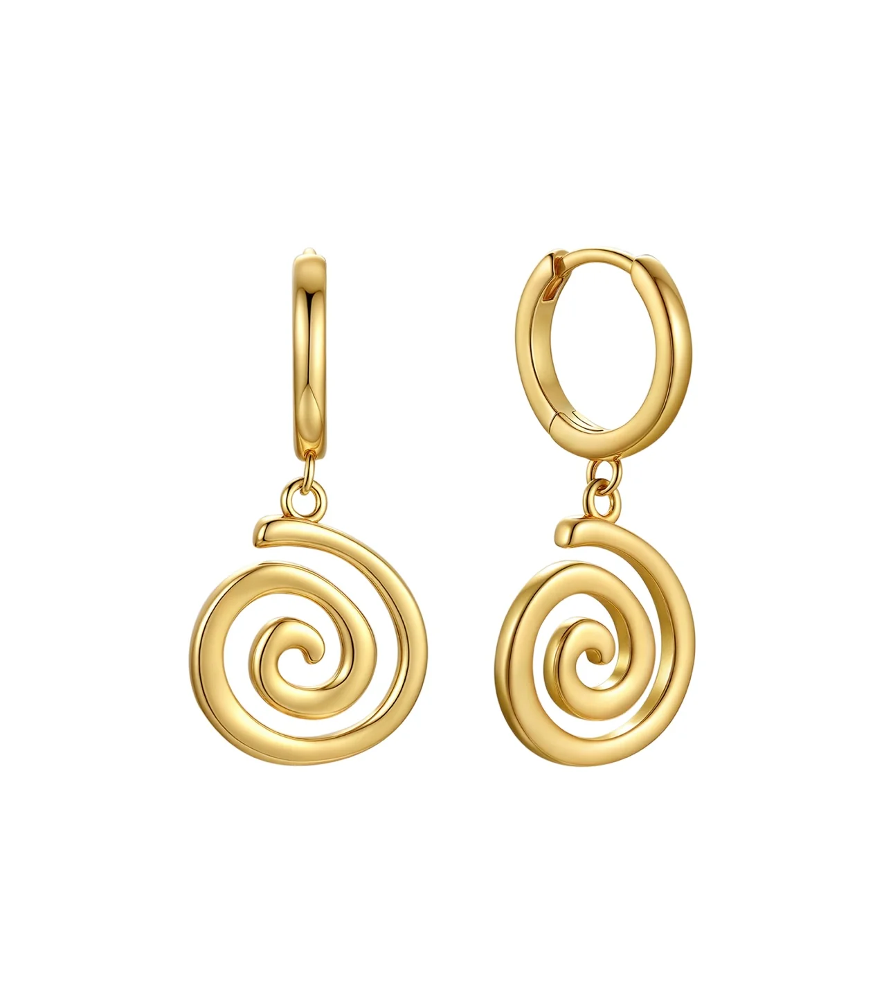 MTL - ETERNA | SPIRAL HOOPS | 18K GOLD VERMEIL